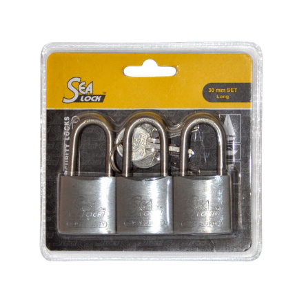 Lalizas Stainless steel padlocks, 3 pcs Lalizas Stainless steel padlocks, 3 pcs
