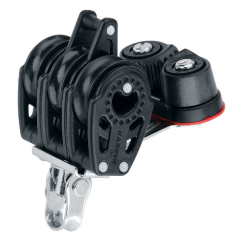 Harken 29 mm Triple Block — Becket, Cam Cleat