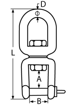 AS Swivel eye-shackle 8