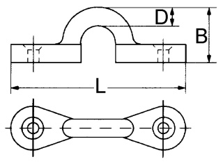 AS Reinforced eye strap 5X48