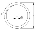 AS Cotter ring 2X25