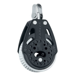 Harken 57mm blok s ratchetem - otočný, 2x grip