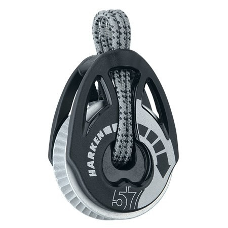 Harken 57mm T2™ Soft-Attach Ratchamatic® Block — 2x Grip Harken 57mm T2™ Soft-Attach Ratchamatic® Block — 2x Grip