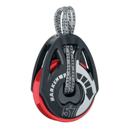 Harken Blok carbo T2RED 57mm s uzavřenou hlavicí Ratchmatic