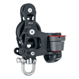 Harken 45mm Aluminum Element Fiddle Block - Swivel, Cam Cleat