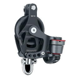 Harken 45mm Aluminum Element Double Block - Swivel, Becket