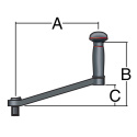 Harken Korba 203mm alu okrągły wysoki uchwyt