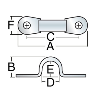 Harken Przelotka gięta na knagę micro