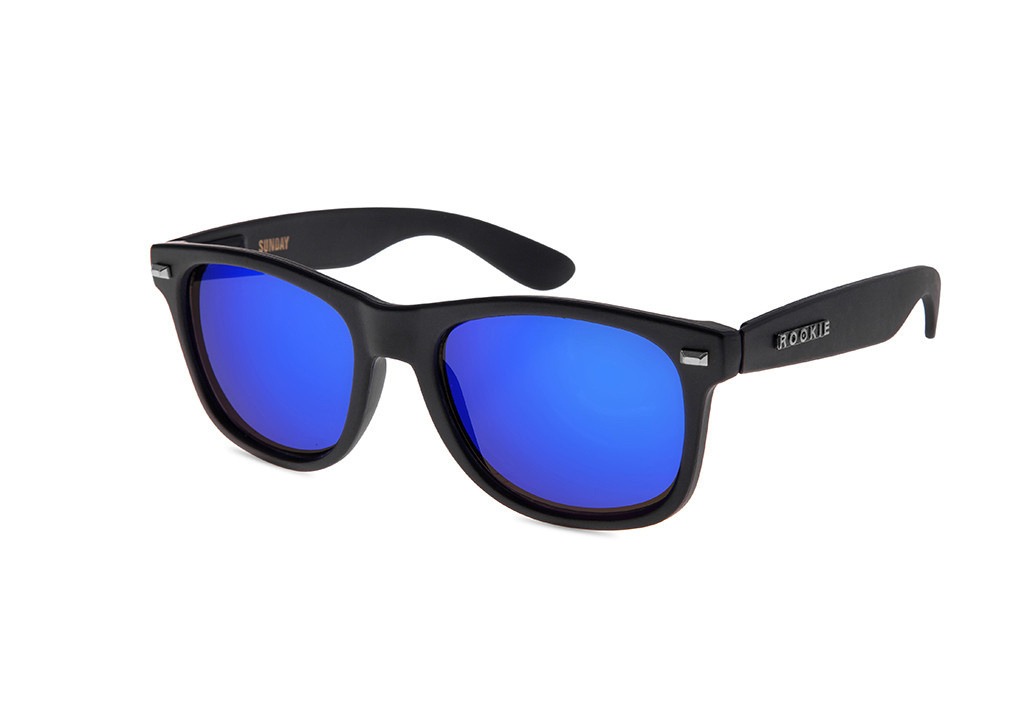 Rookie Sunday Sunglasses black blue lenses