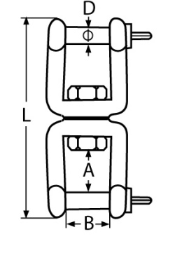 AS shackle-shackle swivel