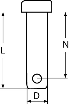 AS Steel pin 4X14