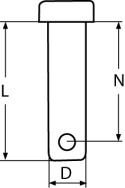 AS Sworzeń nierdzewny 8x21 AS Sworzeń nierdzewny 8x21
