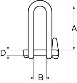 AS Key pin shackle 6