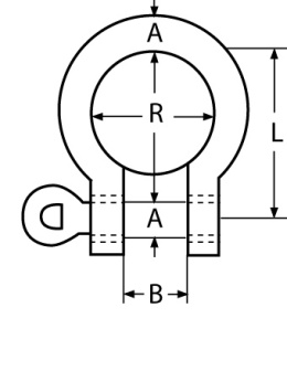 AS Bow shackle 10
