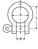 AS Omega 8 Shackle AS Omega 8 Shackle