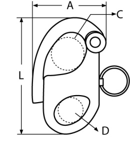 AS Szekla zatrzaskowa 52mm