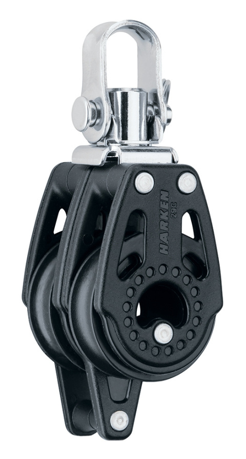 Harken 29mm Double Block — Swivel, Becket Harken 29mm Double Block — Swivel, Becket