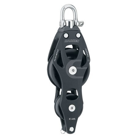 Harken 45mm Aluminum Element Fiddle Block — Swivel, Becket Harken 45mm Aluminum Element Fiddle Block — Swivel, Becket