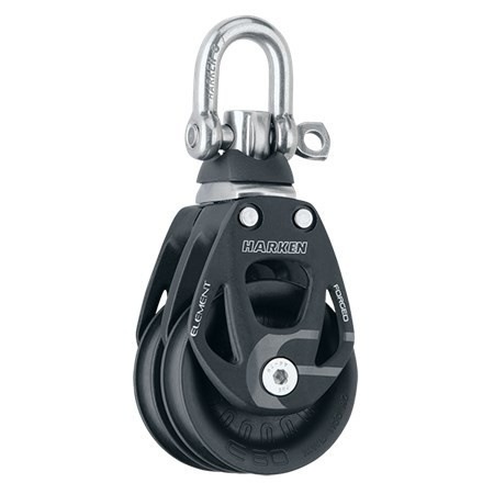 Harken 60mm Aluminum Element Double Block — Swivel Harken 60mm Aluminum Element Double Block — Swivel