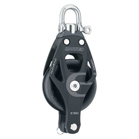 Harken Blok element 60mm zaczep, krętlik