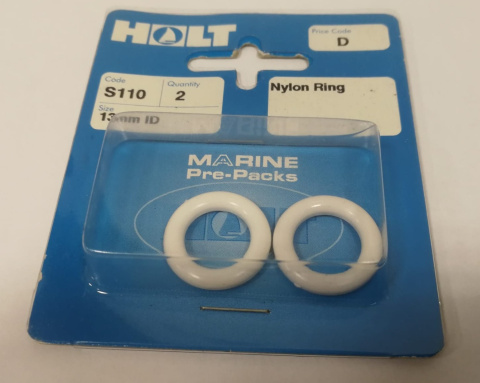 Holt Nylon wheels 13mm white 2pcs