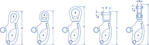 Ronstan Snapshackle with block adapter 55BB Orbit Ronstan Snapshackle with block adapter 55BB Orbit