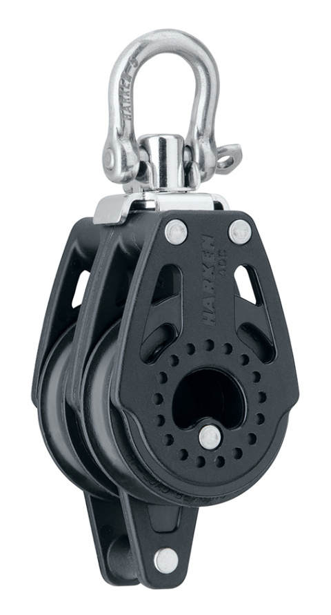 Harken 40mm Double Block — Swivel, Becket