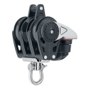 Harken 40mm Triple Ratchet Block — Swivel, Becket, Cam Cleat