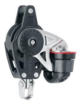 Harken 40mm Ratchet Block — Swivel, Becket, Cam Cleat