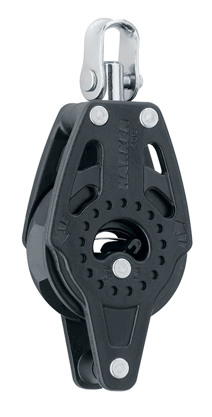 Harken 40mm Ratchet Block with Swivel, Becket Harken 40mm Ratchet Block with Swivel, Becket