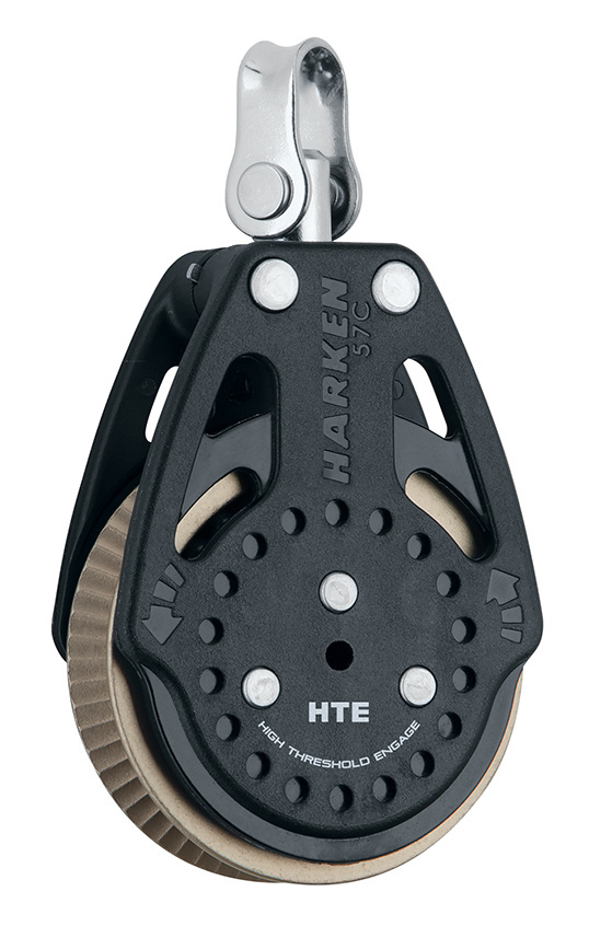 Harken 57mm Ratchamatic® HTE Block — Swivel, 1.5x Grip