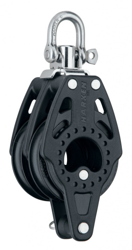 Harken 57mm Double Block — Swivel, Becket