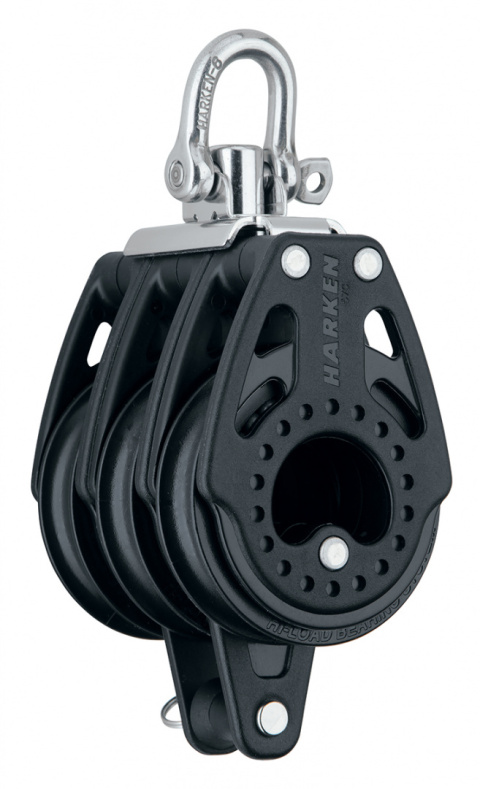 Harken 57mm Triple Block — Swivel, Becket