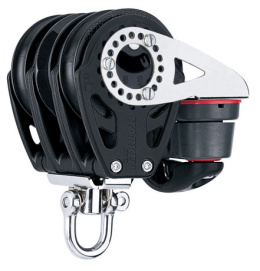 Harken 57mm Triple Ratchet Block — Swivel, Cam Cleat