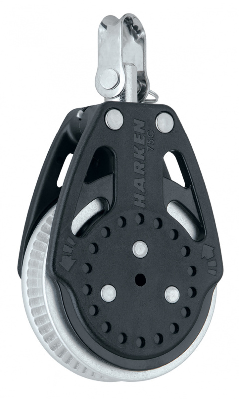Harken 75mm Ratchamatic® Block — Swivel, 2x Grip Harken 75mm Ratchamatic® Block — Swivel, 2x Grip