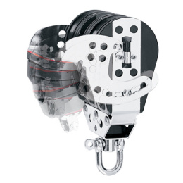 Harken Carbo 75mm Ratchmatic Block with shackle