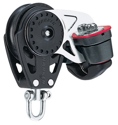 Harken 75mm Block — Swivel, Cam Cleat Harken 75mm Block — Swivel, Cam Cleat