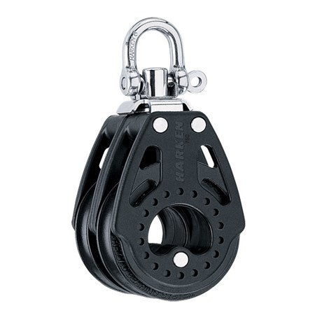 Harken Blok carbo 75mm podwójny krętlik Harken Blok carbo 75mm podwójny krętlik