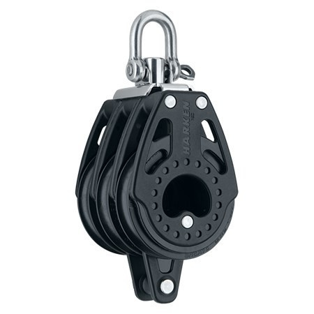 Harken Blok carbo 75mm potrójny krętlik zaczep Harken Blok carbo 75mm potrójny krętlik zaczep