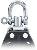 Harken 75mm Triple Block — Swivel, Becket, Cam Cleat Harken 75mm Triple Block — Swivel, Becket, Cam Cleat