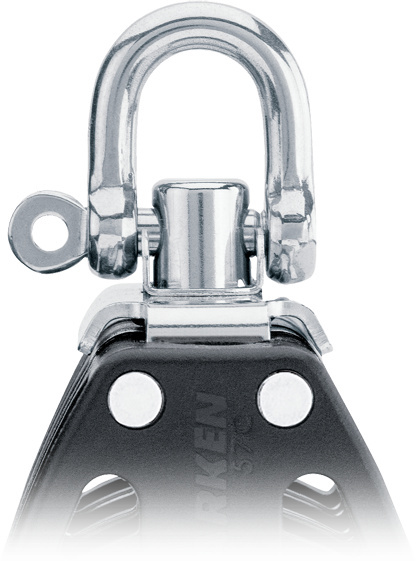 Harken 75mm Triple Block — Swivel, Becket, Cam Cleat Harken 75mm Triple Block — Swivel, Becket, Cam Cleat