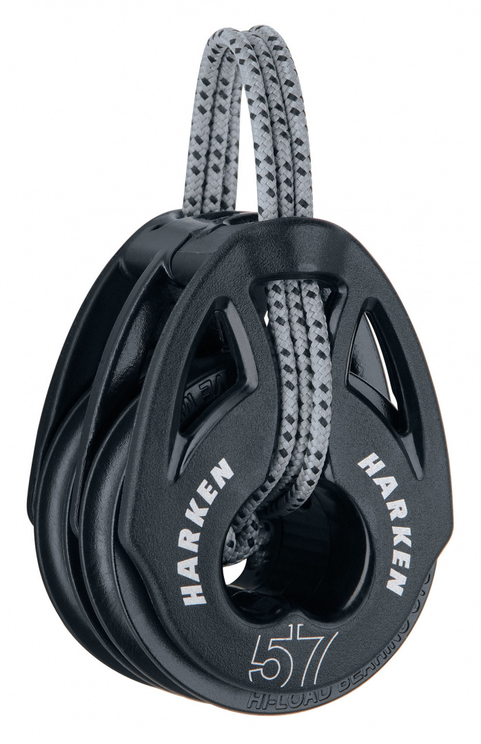 Harken 57mm T2™ Soft-Attach Double Block Harken 57mm T2™ Soft-Attach Double Block