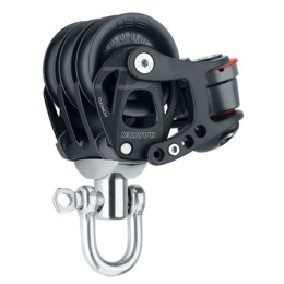 Harken Blok element 60mm trojitý otočný hák s karabinou