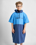 Rooster Quick Dry Poncho blue