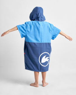 Rooster Quick Dry Poncho blue