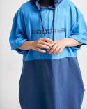 Rooster Quick Dry Poncho blue