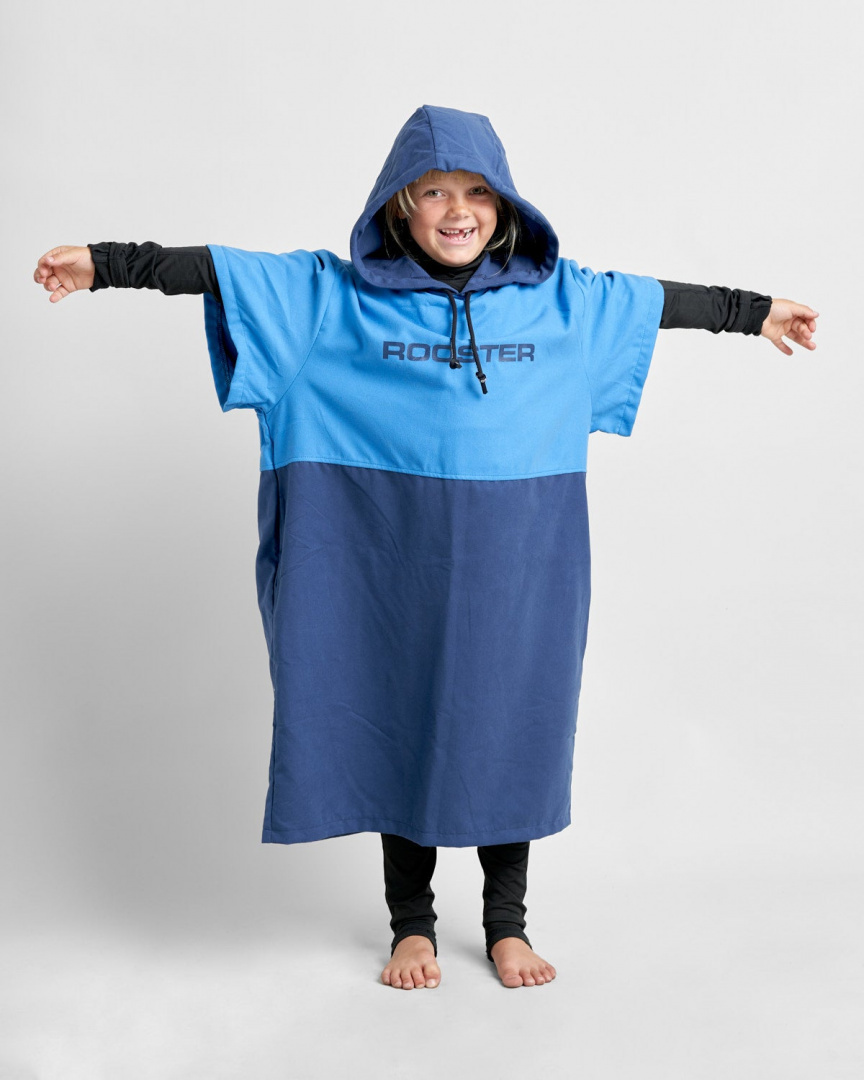 Rooster Quick Dry Poncho blue Rooster Quick Dry Poncho blue