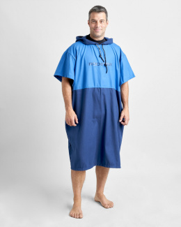 Rooster Quick Dry Poncho blue