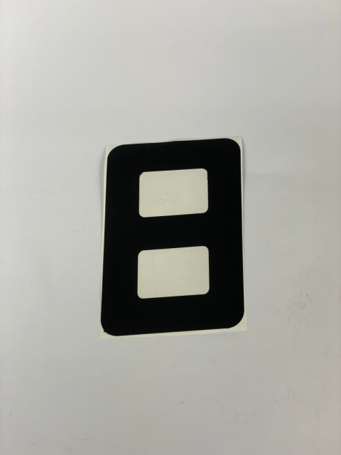 Vector Numer naklejany 8ka czarna 24cm numery na żagiel