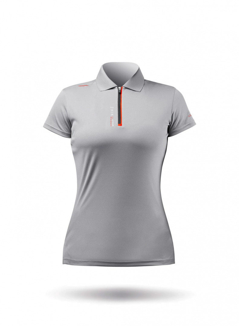 Zhik UVActive Womens Zip Sports Polo Zhik UVActive Womens Zip Sports Polo